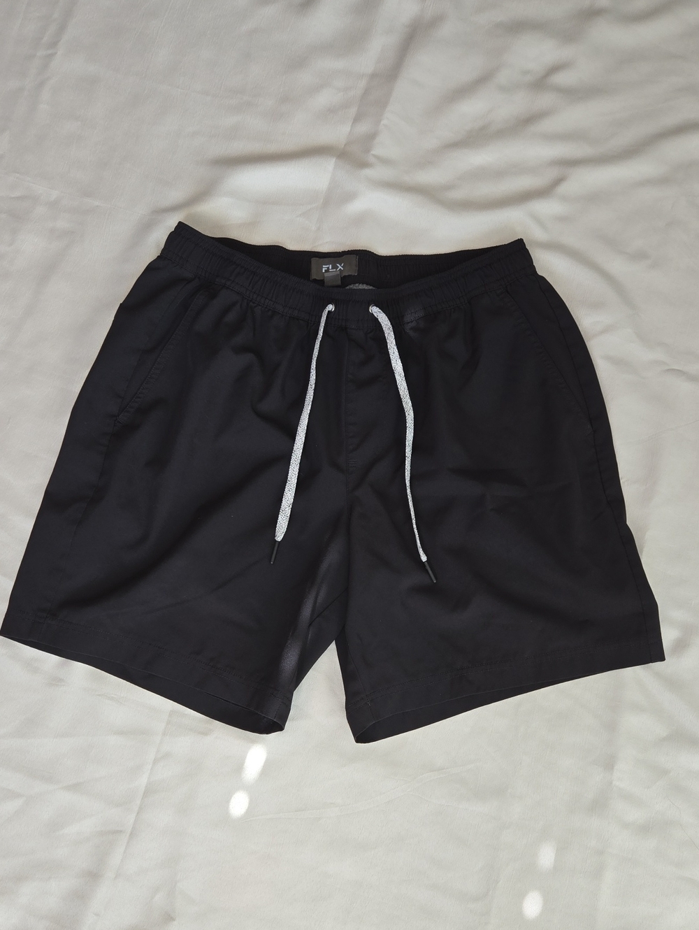 FLX Men's Black Athletic Drawstring Shorts